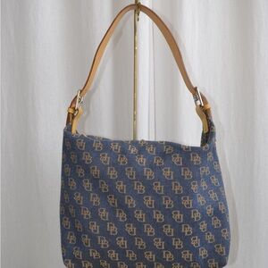 Dooney & Bourke Signature Denim Yellow Bag